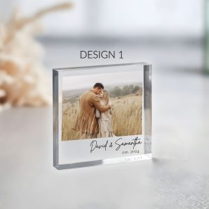 Personalized Acrylic Photo Block, Custom Photo Acrylic Plaque