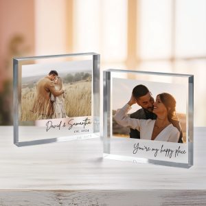 Personalized Acrylic Photo Block, Custom Photo Acrylic Plaque