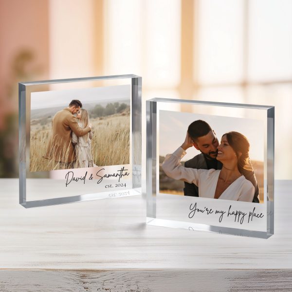 Personalized Acrylic Photo Block, Custom Photo Acrylic Plaque