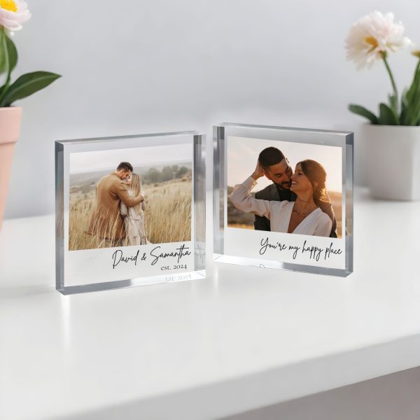 Personalized Acrylic Photo Block, Custom Photo Acrylic Plaque