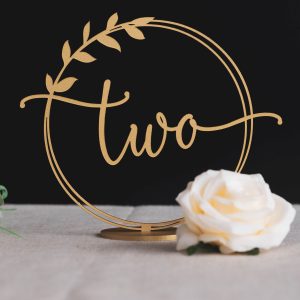 Floral Table Numbers for Wedding, Boho Greenery Wedding Decor