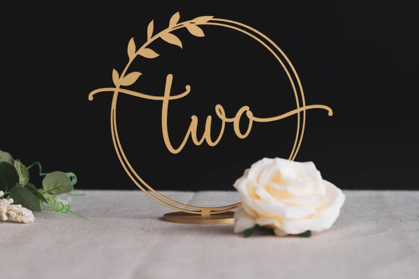 Floral Table Numbers for Wedding, Boho Greenery Wedding Decor