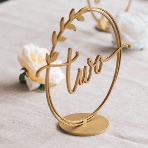 Floral Table Numbers for Wedding, Boho Greenery Wedding Decor