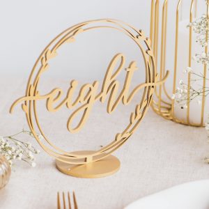 Floral Table Numbers for Wedding, Boho Greenery Wedding Decor
