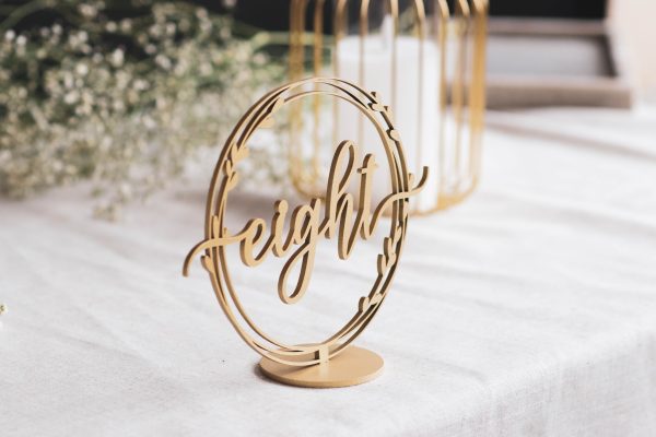 Floral Table Numbers for Wedding, Boho Greenery Wedding Decor