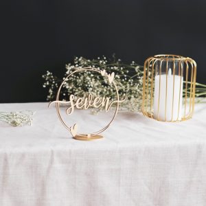 Floral Table Numbers for Wedding, Boho Greenery Wedding Decor