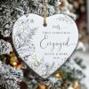Engagement Christmas Ornament, First Christmas Engaged Gift