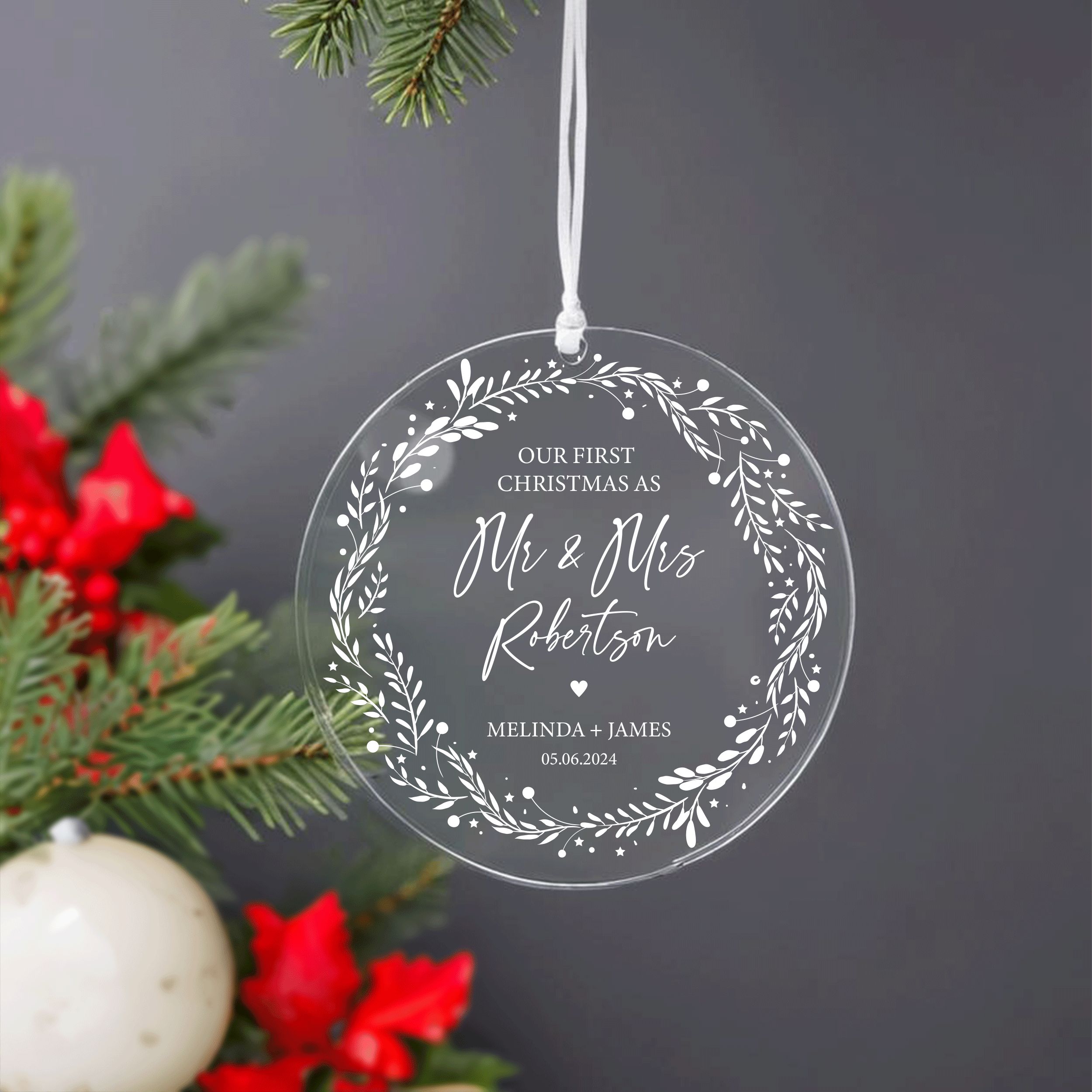 DTSP20---Our-First-Christmas-as-Mr&Mrs_0000_Group-6 1st Christmas Married Gift, First Christmas Married Ornament