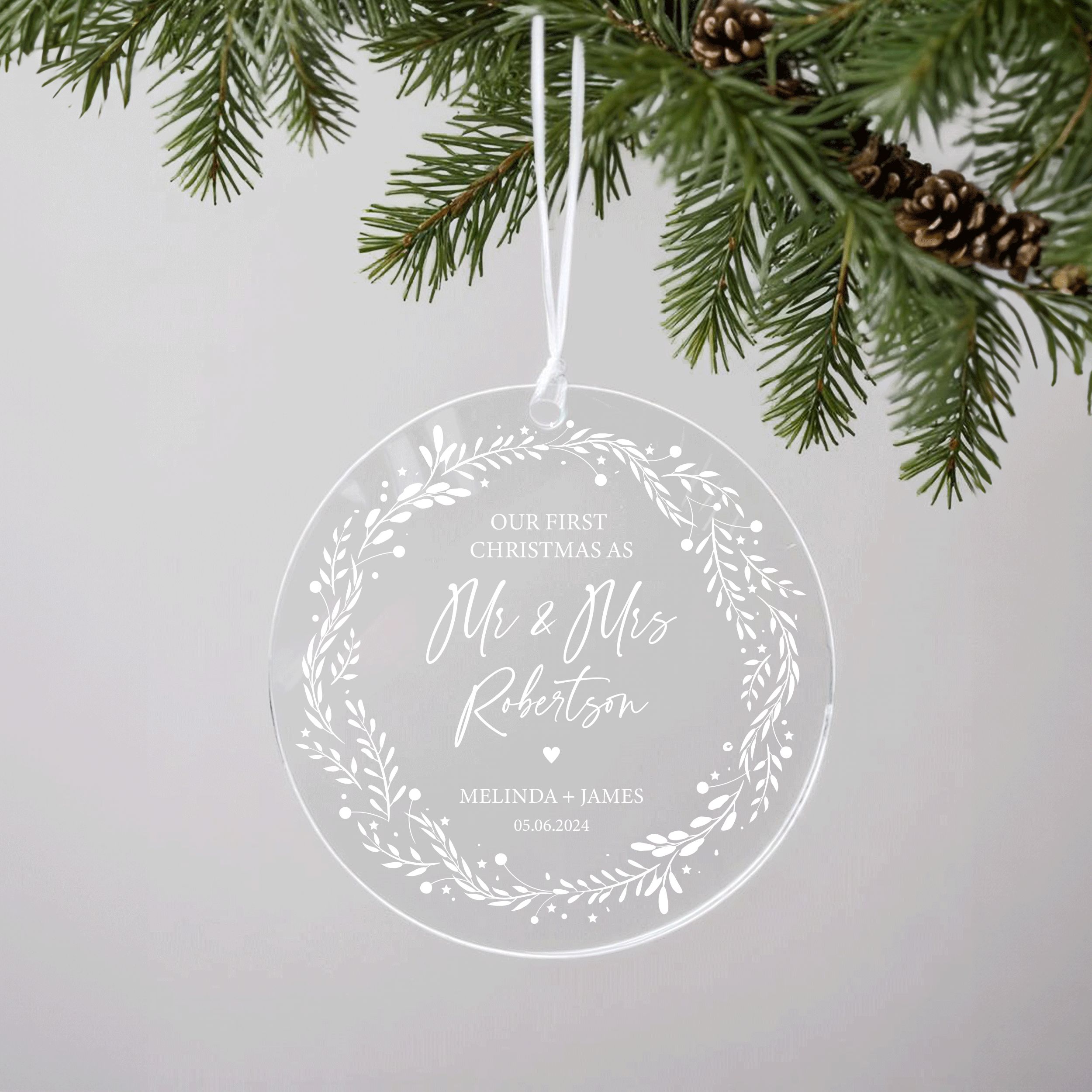 DTSP20---Our-First-Christmas-as-Mr&Mrs_0001_Group-7 1st Christmas Married Gift, First Christmas Married Ornament