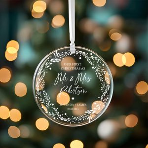 1st Christmas Married Gift, First Christmas Married Ornament