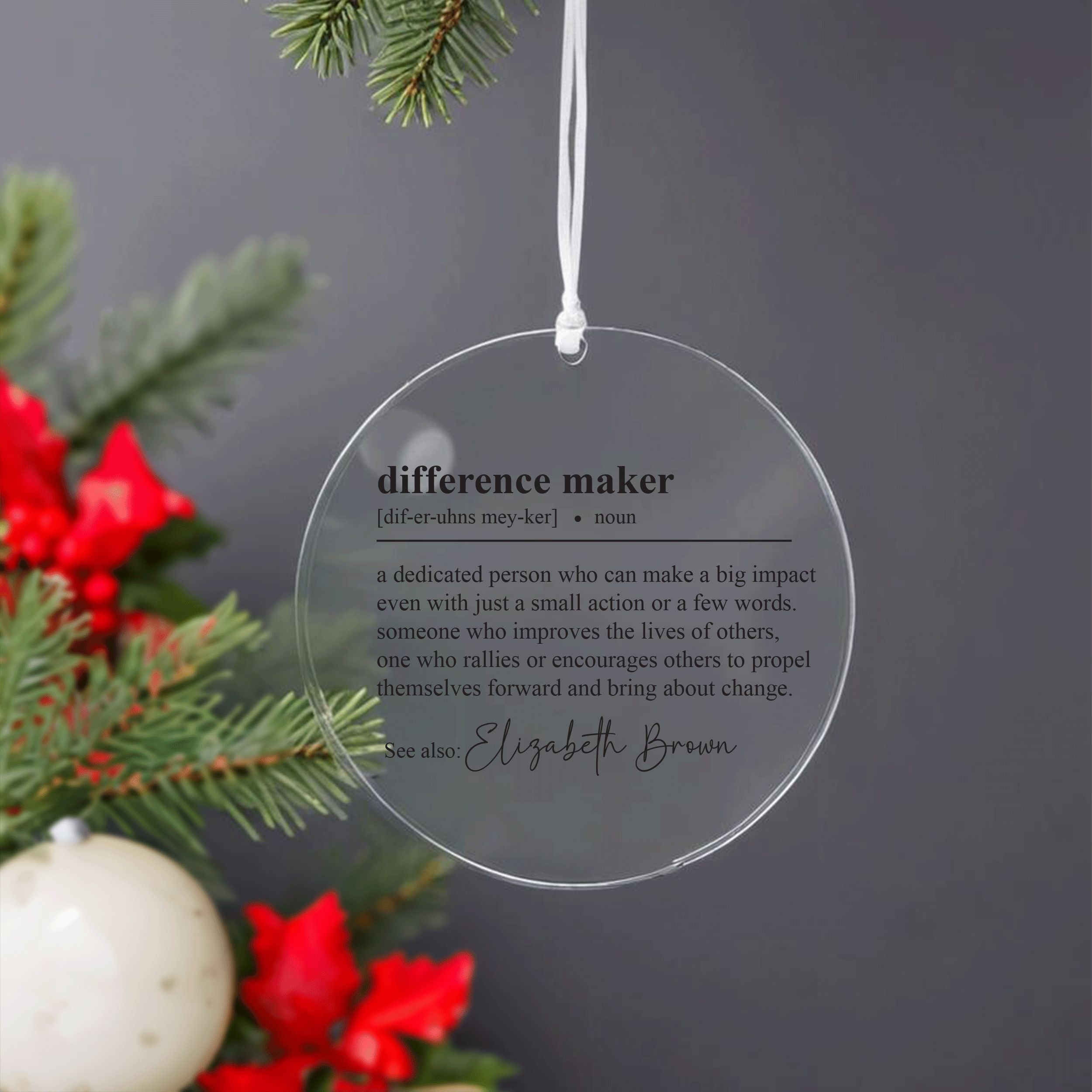 DTSP21---Difference-maker-acryl_0000_Group-6 Difference Maker Ornament, Difference Maker Gift
