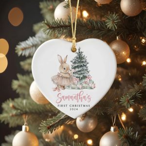 Baby Girl First Christmas Ornament, Baby's First Christmas Gift