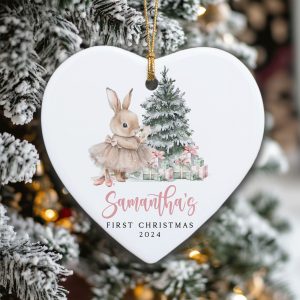 Baby Girl First Christmas Ornament, Baby's First Christmas Gift