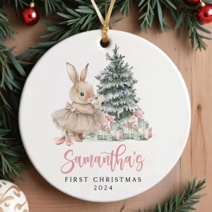 Baby Girl First Christmas Ornament, Baby's First Christmas Gift
