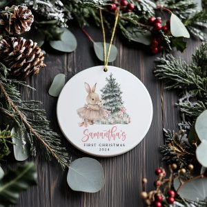 Baby Girl First Christmas Ornament, Baby's First Christmas Gift
