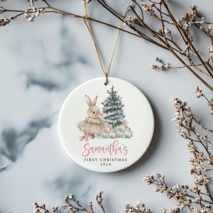 Baby Girl First Christmas Ornament, Baby's First Christmas Gift