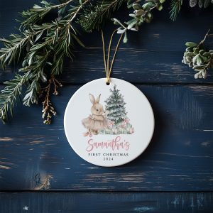 Baby Girl First Christmas Ornament, Baby's First Christmas Gift