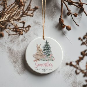 Baby Girl First Christmas Ornament, Baby's First Christmas Gift
