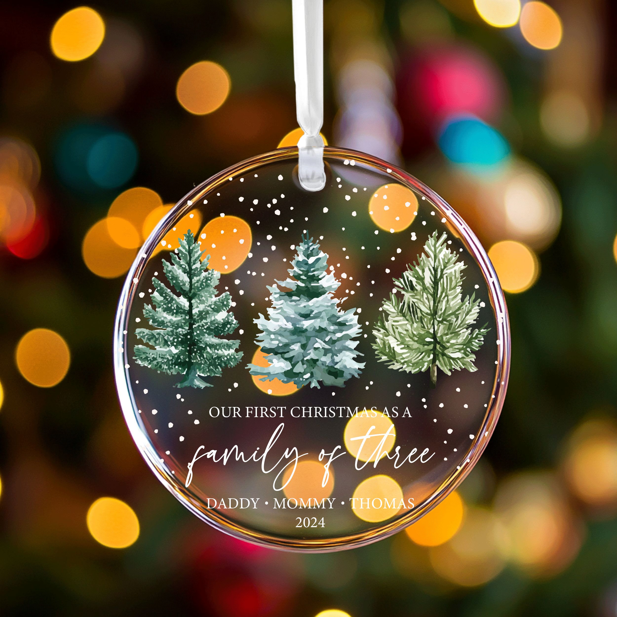 DTSP26---Our-first-Christmas-as-a-family-of-three_0005_Group-5 New Baby Christmas Ornament, Family of Three Christmas Gift