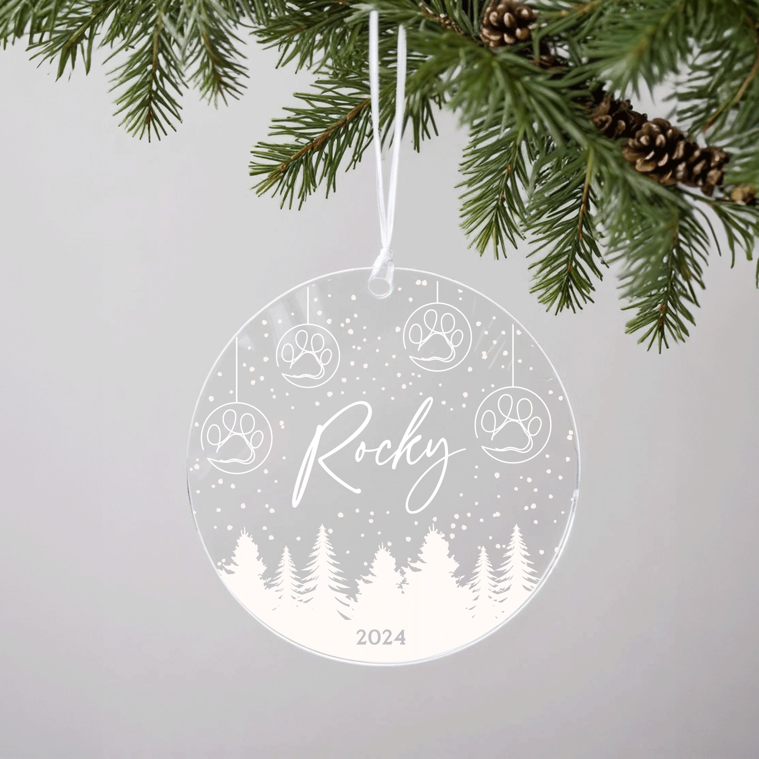 DTSP28---Dog-Christmas-Ornament_0001_Group-7 Pet Christmas Ornament, Personalized Pet Name Christmas Gift