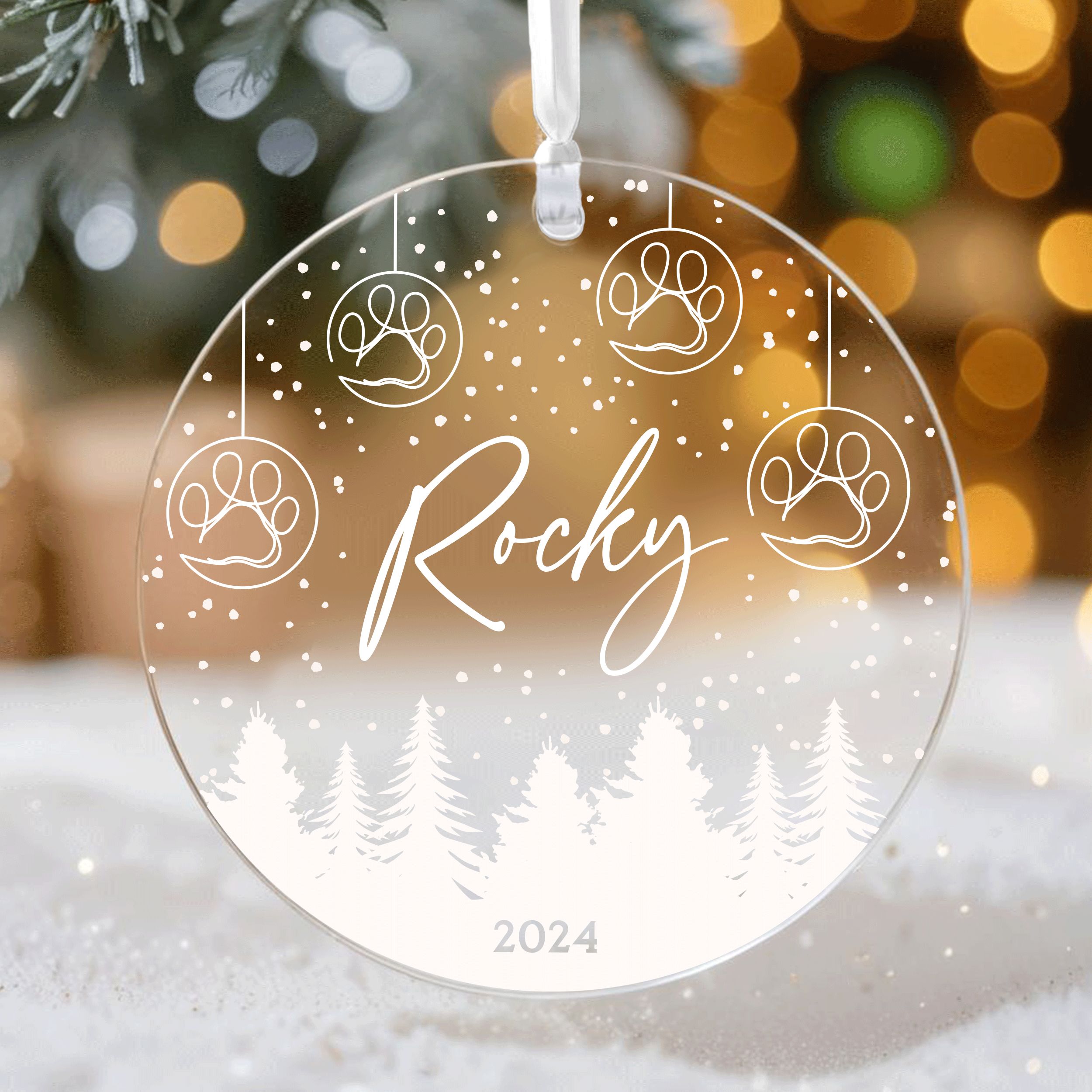DTSP28---Dog-Christmas-Ornament_0004_Group-4 Pet Christmas Ornament, Personalized Pet Name Christmas Gift