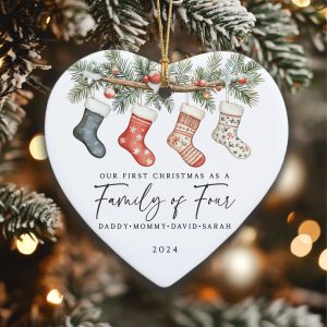 Family of Four First Christmas Ornament