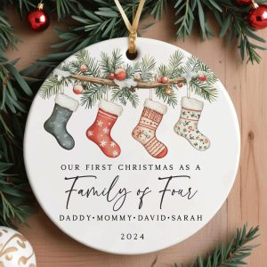 Family of Four First Christmas Ornament