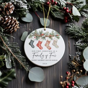 Family of Four First Christmas Ornament