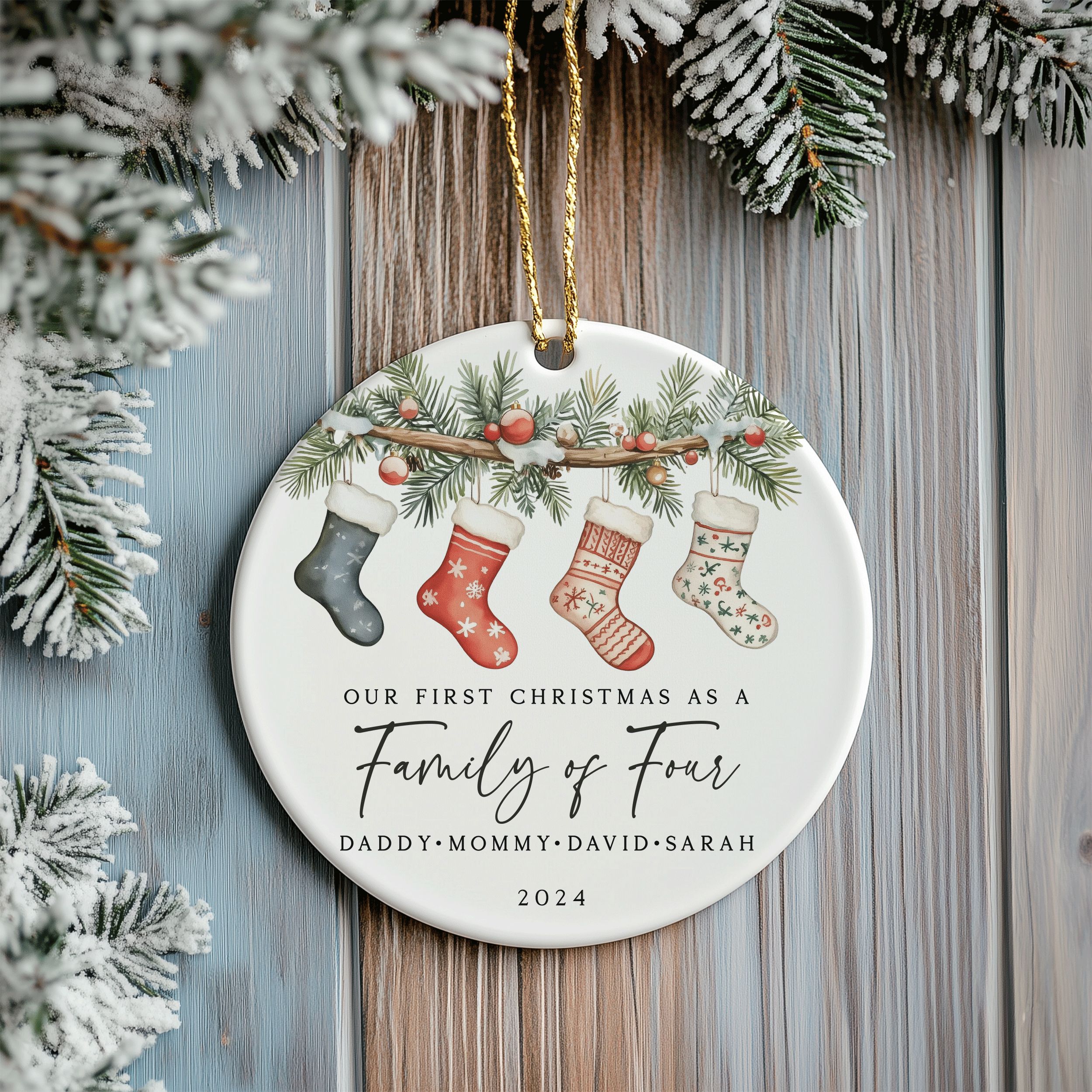 DTSP30---Family-of-Four-Socks_0008_Group-9 Family of Four First Christmas Ornament