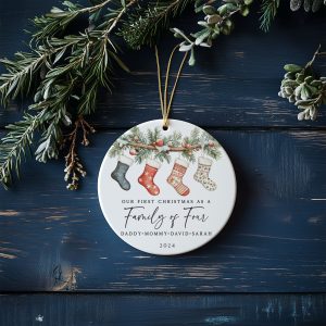 Family of Four First Christmas Ornament