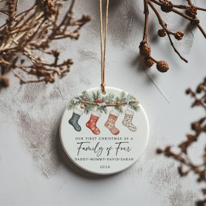 Family of Four First Christmas Ornament