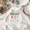 Personalized Family Christmas Ornament, Family of Three