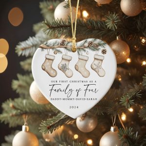 Personalized Family Christmas Gift, Family of Four Christmas