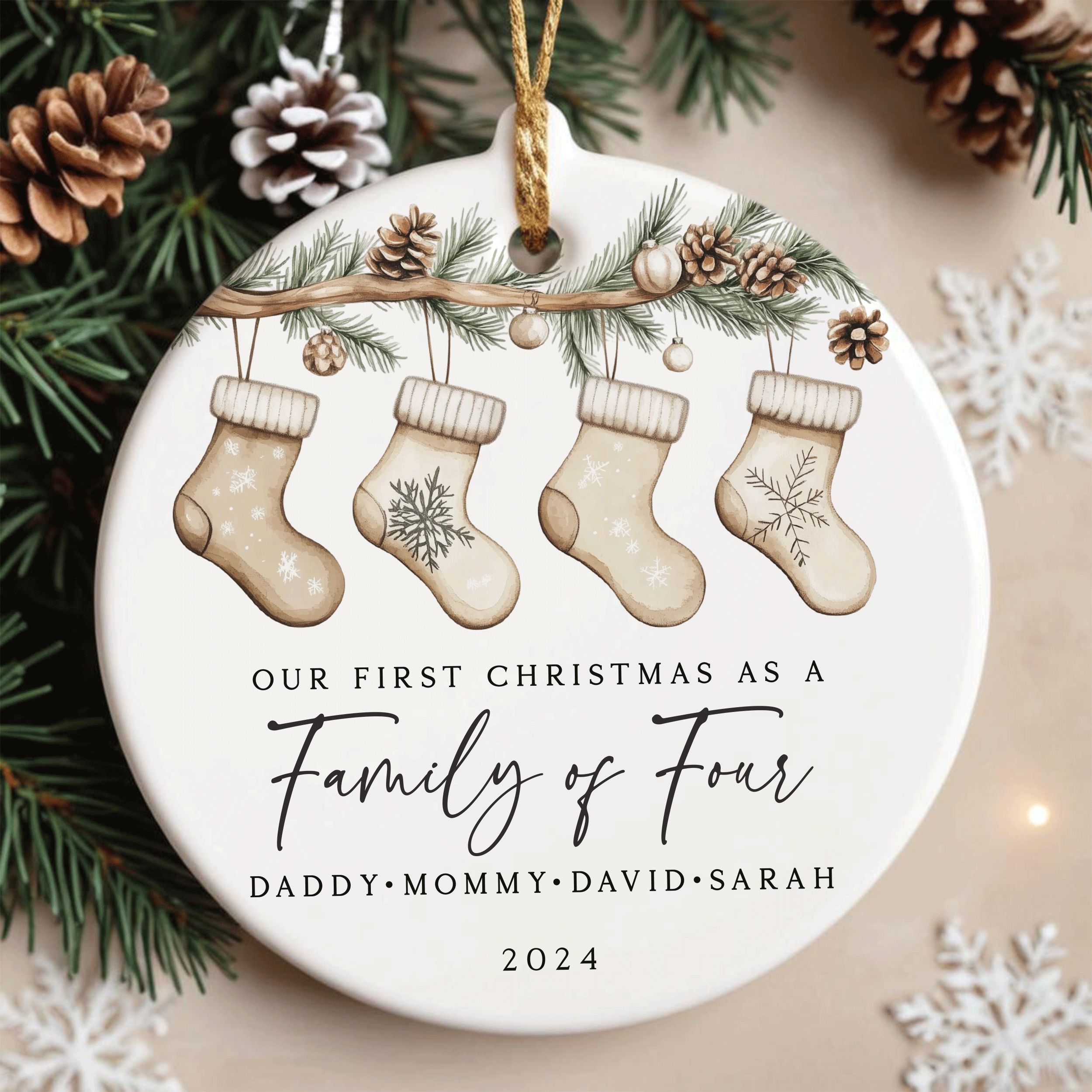 DTSP32---Family-of-Four-Socks_0005_Group-6 Personalized Family Christmas Gift, Family of Four Christmas