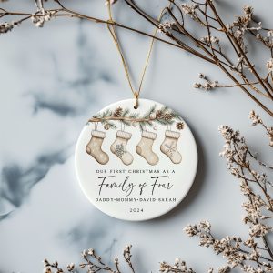 Personalized Family Christmas Gift, Family of Four Christmas