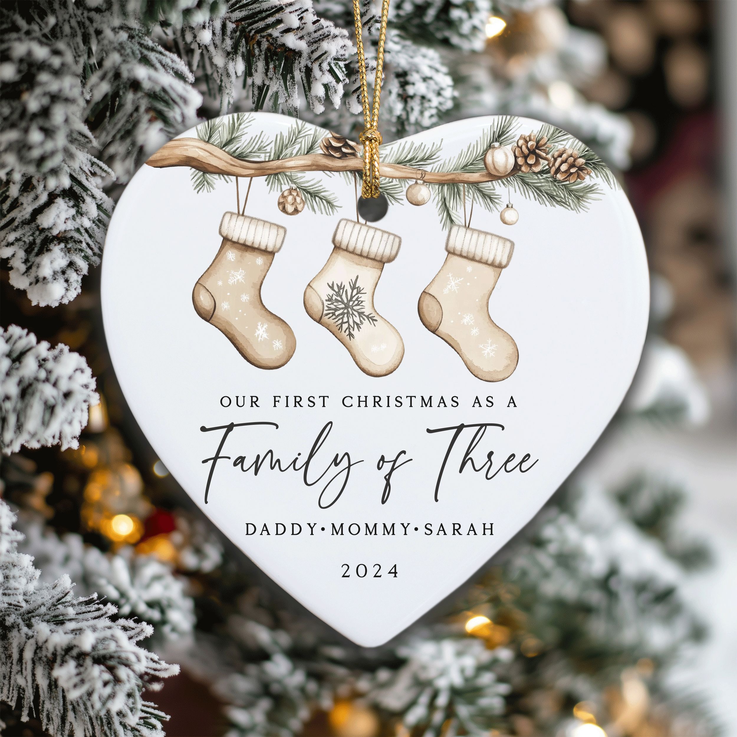 DTSP33---Family-of-Three-Socks_0003_Group-4 Family of 3 Christmas Gift, Family of Three Christmas Ornament