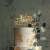 Eucalyptus Rustic Wedding Cake Topper, Cake Topper for Wedding