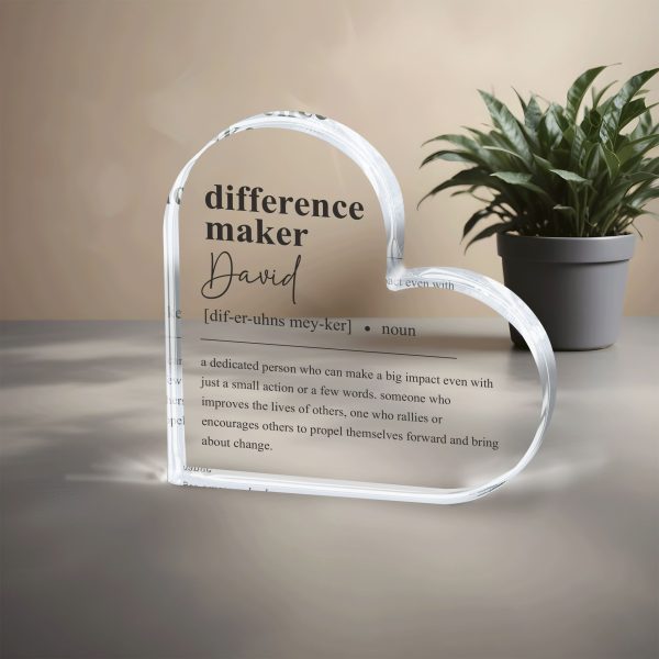 Difference Maker Gift, Acrylic Plaque