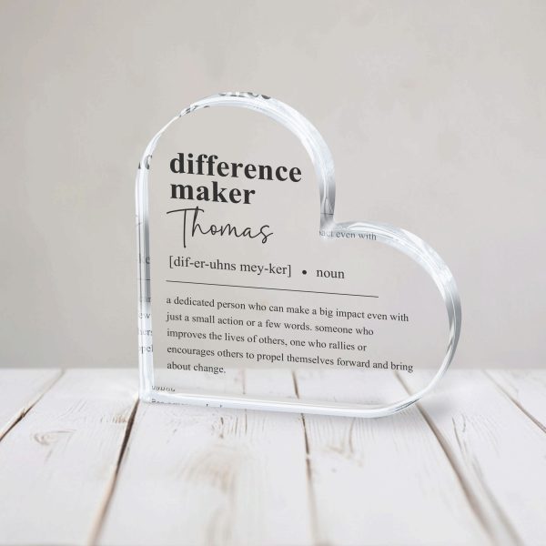Difference Maker Gift, Acrylic Plaque