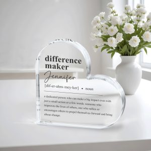 Difference Maker Gift, Acrylic Plaque