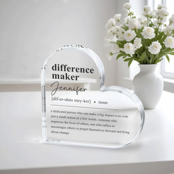 Difference Maker Gift, Acrylic Plaque