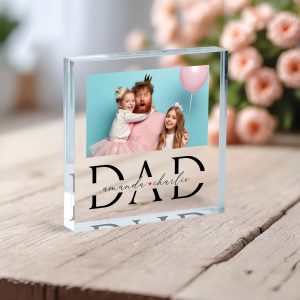 First Father's Day Gift, Personalized Father's Day Acrylic Plaque