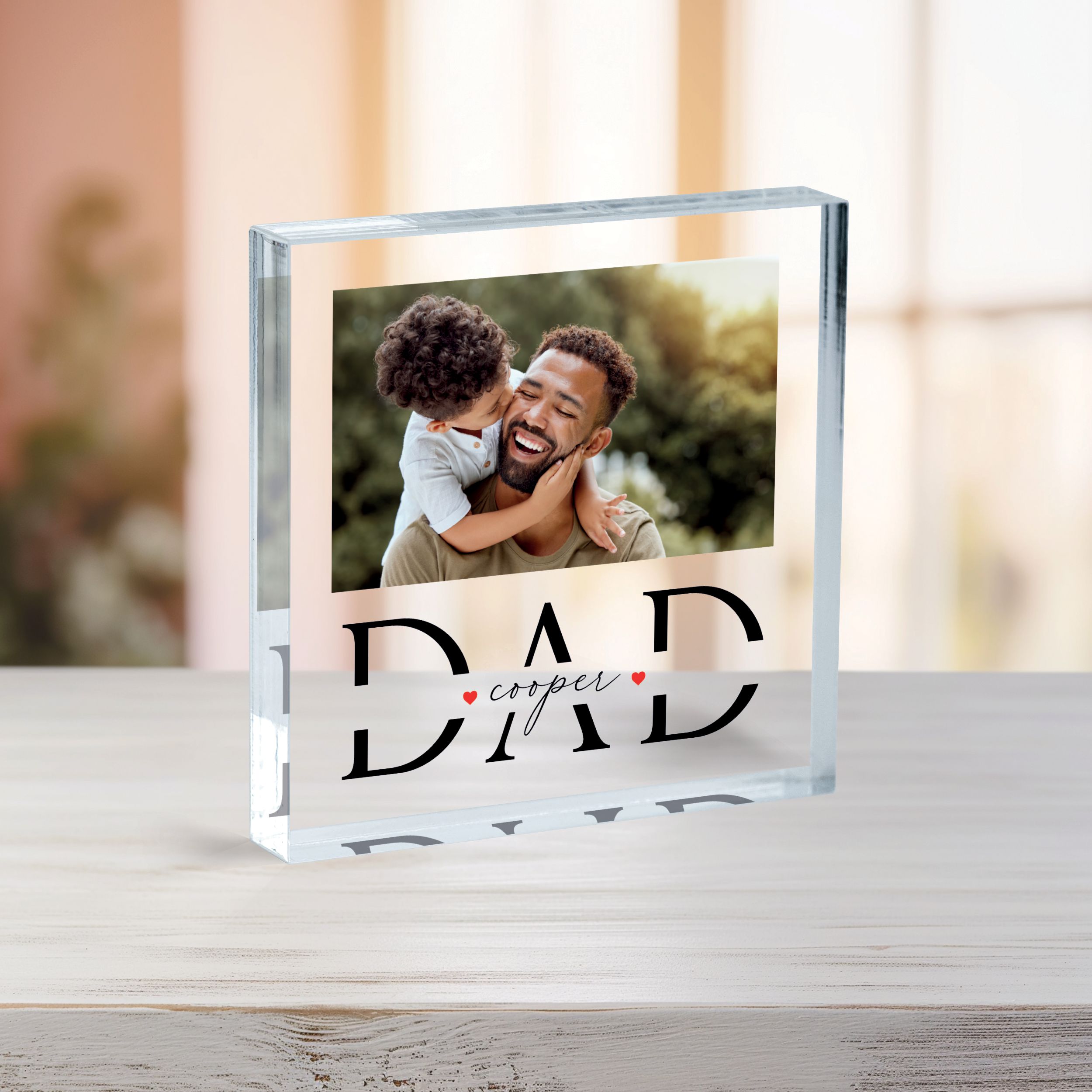 Father's Day 1-2 (2) First Father's Day Gift, Personalized Father's Day Acrylic Plaque