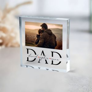First Father's Day Gift, Personalized Father's Day Acrylic Plaque