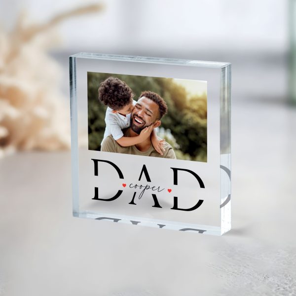 First Father's Day Gift, Personalized Father's Day Acrylic Plaque