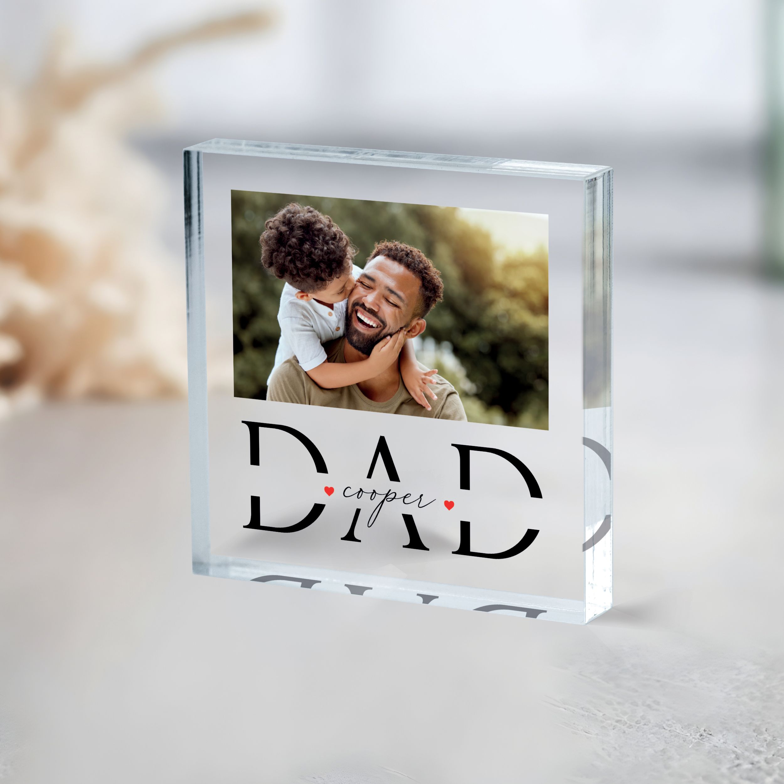 Father's Day 2.1 First Father's Day Gift, Personalized Father's Day Acrylic Plaque
