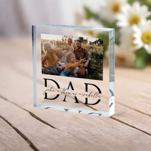 First Father's Day Gift, Personalized Father's Day Acrylic Plaque