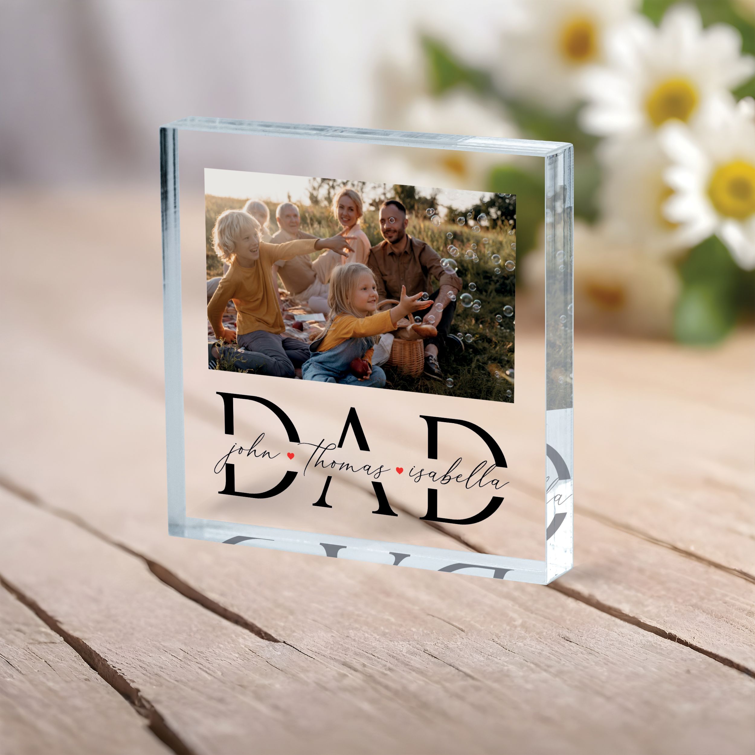 Father's Day 4.1 First Father's Day Gift, Personalized Father's Day Acrylic Plaque