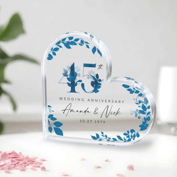 45th Anniversary Gift, Sapphire Wedding Anniversary Gift