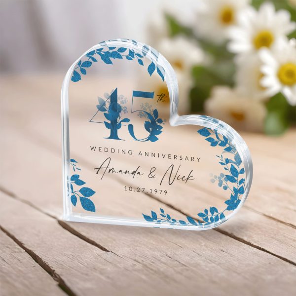 45th Anniversary Gift, Sapphire Wedding Anniversary Gift